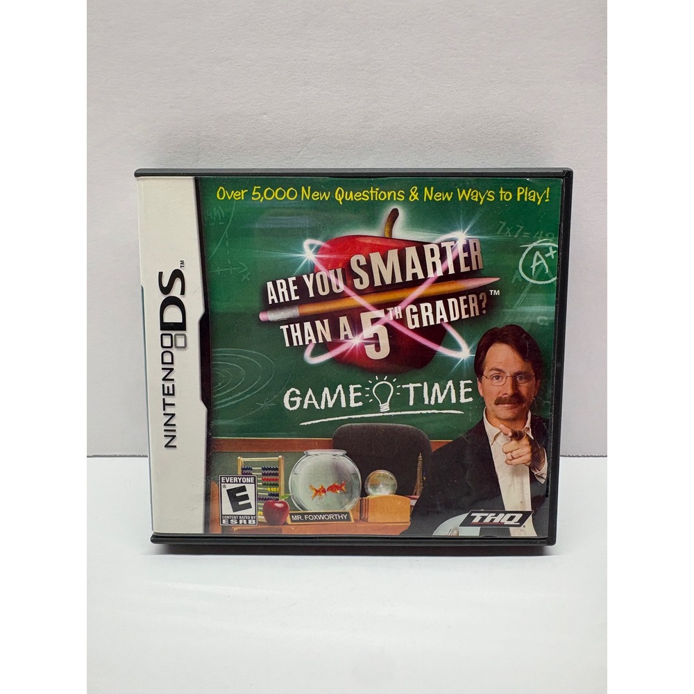 Are You Smarter Than a 5th Grader Game Time Nintendo DS CIB Tested Working
